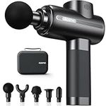 Massage Gun, RENPHO Massage Gun Deep Tissue Muscle Massage Gun 3200rpm Motor Massager with 2500mAh Battery and Portable Case, for Home Office Workout Full Body Muscle Massage Relax, Black