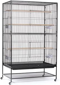 Prevue Hendryx F050 Pet Products Wrought Iron Flight Cage, X-Large, Hammertone Black