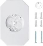 8141DBL Siding Mounting Kit, Vinyl siding mounting Blocks,Outdoor Light Mounting Block with Built-in Electrical Box,Siding Mounting Plate for 1/2 inch Lap Double and 4 inch Siding-White