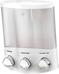 Better Living Euro Trio 3 Button Shower Dispenser, White