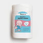 Babymoon Disposable Flushable Diaper Liners | Biodegradable Bamboo Nappy Diaper Liners -Set of 1