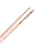 Kadence HW7A Jamming Series Drumsticks | 7A Size Hickory Wood | Acorn Tip with Smooth Matte Finish | Pair Weighs 70 g | Natural
