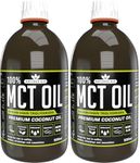 Natures Aid 100% MCT Oil - Premium Coconut Oil 500ml (Pack of 2)