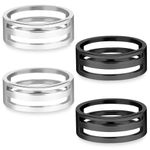 4Pcs Jump Ring Opener Tool Circle Jump Rings Opening Closing Rings Tool Opener Jump Rings Opening Closing Tool Stainless Steel Jump Rings for Jewelry Makers DIY Craft Supplies Projects