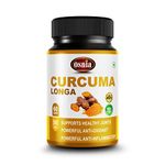 Osnia Curcuma Longa Extract 500 Mg Veg Supplement | Good For Skin & Joint Pains | Anti Oxidants & Anti Inflammatory| - 60 Capsules (Curcuma(Pack of 1))