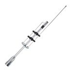 SOCOTRAN CBC-435 Mobile Antenna Dual Band UHF VHF 145/435MHz 120W 3.5dBi High Gain Antenna FM Radio Aerial for Mobile Radio Transceiver, PL-259 Connector Car Antenna for Amateur Ham Radio