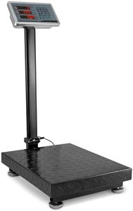 Houseables Industrial Scale, Platform Scale, 600 LB, Large, Weight Machine for Luggage, Shipping, Packages, Floor, Commercial, Heavy Duty, Box, Postal, Laundry, Warehouse, Luggage Weighing, Digital