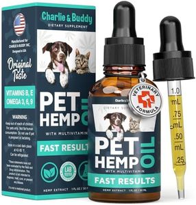 Charlie & Buddy Hemp Оil for Dogs Cats - Helps Pets with Аnxiеty, Pаin, Strеss, Slееp, Аrthritis, Sеizures Rеlief - Нiр Jоint Hеalth - Cаlming Trеats