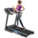 DORTALA 2.25HP Folding Treadmill, Electric Running Machine with 3 Levels Incline and 12 Preset Programs, Walking Running Machine with Clear Monitor and Shock-Absorbing Running Belt for Home, Office and Gym