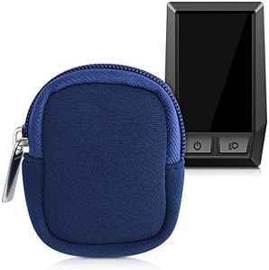 kwmobile Neoprene Case Compatible with Bosch Kiox/Kiox 300 - Pouch with Zipper for Bike Display - Dark Blue