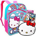 Hello Kitty Backpack and Lunch Bag Set - Bundle with Hello Kitty Backpack, Insulated Lunch Box, Stickers, More | Hello Kitty Backpack for School.
