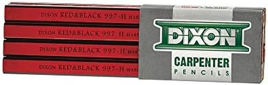 Dixon 19973 Carpenter Pencil with Hard Graphite Core, 7"
