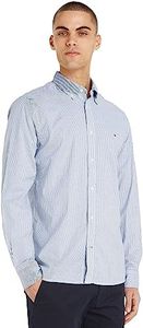 Tommy Hilfiger Men's Flex Oxford Shirts New - Carbon Navy/White, Navy, LG
