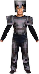 Minecraft Costume, Official Nether Armor Outfit for Kids Minecraft Costume, Classic Child Size Small (4-6)