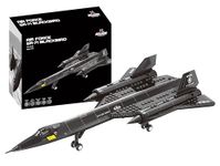 SR-71 Blackbird Jet Building Block Set – 184 Pcs Blackbird Jet Building Toys Set – Building Block Plane Toy for Kids Older Than 10 and Adults – Compatible with All Building Bricks