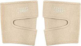 Sports Research Sweet Sweat Toned Thigh Trimmers for Men & Women | Increases Heat & Sweat to The Thighs | Includes Mesh Carry-Bag (Quartz, Small)