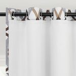 DriftAway Thermal Insulated Blackout Curtain Liner 2 Panels Each Liner Size 40 Inch by 80 Inch Rings Included