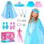 Beefunni Princess Dress Up for Girls, Unicorn and Frozen Dress up Princess Toys, Birthday Gifts for 3 4 5 6 Year Old Girls