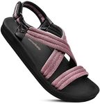 AEROTHOTIC Women's Hadal Arch Support Slingback Travel Essentials Sandals (Hadal Pink, 8)