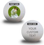 ROSEEKA Double-Sided Personalized Golf Balls with Your Name, Logo, or Text for Unique Gifts & Memorable Events Perfect for Golf Lovers, Tournaments, and Special Occasions