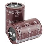 Capacitor, 2pcs Audio 63V 12000uf Filter HIFI Electrolytic Capacitor 35 * 50mm for Circuit Control