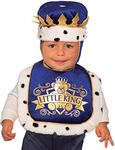 Forum Novelties Boys' Baby Costume Bib & Crown Set, King, One Size