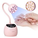 Makartt UV LED Nail Lamp - Gooseneck Cordless USB 39W Nail Dryer Gel Light with 4 Timers & Auto Sensor Professional Fast Curing for Gel Nails Polish Nail Art