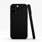 RadEnergy EMF Protection and Anti-Radiation Liquid Silicone Shungite Case for iPhones, 5G Shield Reduction, Lightweight Protective Back Cover (Black, 16 Plus)