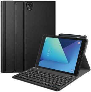 Fintie Keyboard Case for Samsung Galaxy Tab S3 9.7 2017 (Model SM-T820/T825/T827), Smart Slim Stand Cover with S Pen Protective Holder Detachable Wireless Bluetooth Keyboard, Black