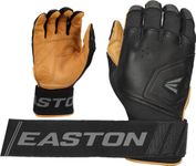 Easton | MAV PRO Locked in Baseball Batting Gloves | Carmel/Black | Adult Medium