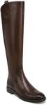 Franco Sarto Womens Meyer Knee High Flat Boots, Brown Leather, 7.5 Wide