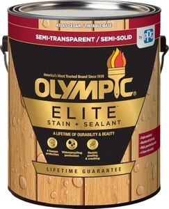 Olympic Elite 1 gal. Atlas Cedar Semi-Transparent Stain and Sealant in One Low VOC