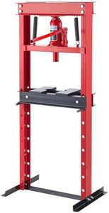 GarveeHome GarveeHome 6 Ton Hydraulic Shop Press with Plate - Strong Load Capacity, Adjustable H-Frame, Sturdy Construction, Adjustable Working Table Height for Car Repair Garage