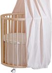 Stokke Sleepi Mini Bed Skirt by Pehr, Blush - Compatible with Stokke Sleepi Mini - Available in Numerous Colors - Machine Washable, Soft Organic Cotton