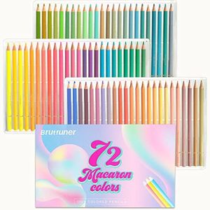 72 Macaron Coloured Pencils for Adult Coloring Books, Soft Core,Ideal for Drawing Blending Shading,Colouring Pencils Set Adults Kids Beginners