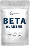 Beta Alanine Powder, Pure Beta Alanine Supplement, 2.2 Pounds (500 Days Supply), Filler Free, Amino Energy Pre Workout, Unflavored, Non-GMO and Vegan Friendly