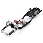 INJORA RC Metal Chassis Frame 313mm Wheelbase with Prefixal Shiftable Gearbox for 1/10 RC Crawler Car Axial SCX10 90046