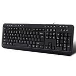 Adesso AKB-132HB Multimedia USB Keyboard with 3 Hubs, Black