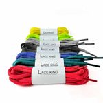 LACEKING 5MM Oval Laces for Casual Wear for Men & Women of 44 Inches | Suitable for Waking and Running | Pack of 7 Multicolour Pair