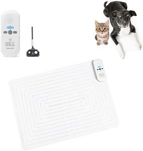 SVD.PET Pet Training Mat with Tester, 22" X 16", Scat Mat for Cats, Dogs Electronic Repellent Shock Mat for Indoor, 3 Training Modes, 5 Levels, Pet Safe Mode (White Controller)