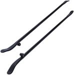 JAMTON 2 PCS Tire Mount and Demount Iron, Heavy Duty Tire Bar Set, 34645 Tire Iron, Tire Changing Tools, Tire Bars for Semi Tires, 40In × 1 3/8 in, Black