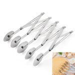 5 Wheel Pastry Cutter, Stainless Steel Pizza Slicer, Expandable Dough Cutter, Multi-Round Pastry Knife, Baking Cutter Roller Cookie Ravioli Cutter Wheel Divider