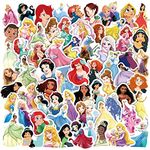 Thrcat Cartoon Princess Stickers 100 Pack Laptop, Vinyl Waterproof for Water Bottles Skateboard Scrapbook Bike, -Graffiti Teens Girls Kids Adults(Animation Film Theme)