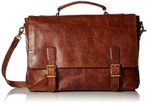 FRYE Men's Logan Top Handle Messenger Bag, Cognac, One Size,Standard