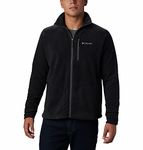 Columbia Men's Fast Trek II Full Zip Fleece Jacket, Black, XL