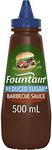 Fountain BBQ Sauce Reduced Sugar Barbecue Sauce Dipping and Marinade Fountain Sauces Reduced Sugar 500ml