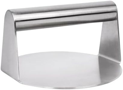 Mallez Smash Burger Press, 5.5 inch Food-Grade 304 Stainless Steel Hamburger Press, Heavy Duty Burger Smash for Flat Top Griddle Grill Cooking Steaks BBQ Sandwich