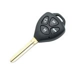 BROVACS Replacement Key Shell Compatible with TOYOTA 4 Button Keyless Entry Remote Key Case Fob PG408