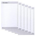 Belle Vous Daily To Do List Notebook Planner Set (6 Pack) - 60 Pages Things To Do Pad - To Do Book Memo/Organiser Pads for Shopping Lists, Daily Agendas & Daily Planner - Things To Do Today Notebooks