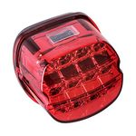 ONETK Red LED Rear Tail Lights Motorcycle Taillights Brake Running Compatible with Harley Touring Dyna Road King Electra Glide Street Bob